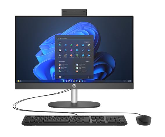 HP ProOne 245 G10 AIO 23.8" FHD AMD Ryzen 5 7520U 16GB LPDDR5 512GB NVMe SSD Windows 11 Pro WiFi 6 AMD Radeon 610M Graphics Keyboard & Mouse