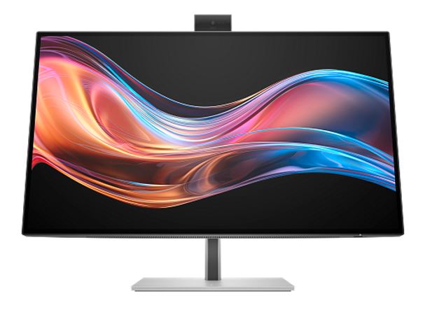 HP Series 7 Pro 27" 4K UHD IPS Black Conferencing Monitor with 5MP AI Webcam, Thunderbolt 4, USB-C, Speakers, Adjustable Stand & VESA Mount