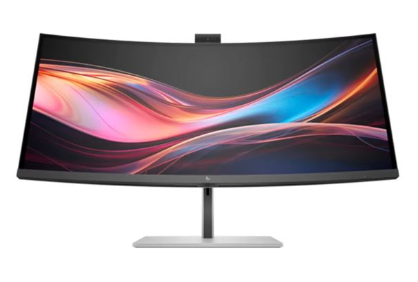 HP Series 7 Pro 734PM 34\" Ultrawide Curved WQHD IPS Monitor - 3440x1440, 120Hz, Thunderbolt 4, 5MP Webcam, Speakers, USB-C