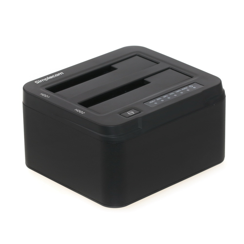 Simplecom SD322 Dual Bay USB 3.0 Aluminium SATA HDD/SSD Docking Station - Offline Cloning, Hot-Swap, 2.5" & 3.5" Drives Support