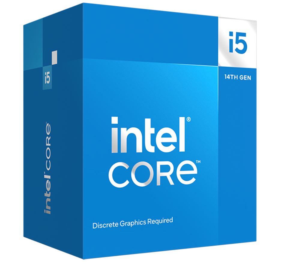 Intel Core i5-14400F 14th Gen LGA1700 10-Core 16-Thread Processor 3.5GHz Base, 4.7GHz Turbo, 65W TDP, DDR5 & DDR4 Support, PCIe 5.0