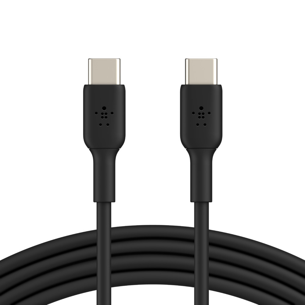 Belkin BoostCharge USB-C to USB-C Cable 1m Black - 3A/60W Fast Charging, 480Mbps Data Transfer, Durable 25K+ Bend USB-IF Certified with 2-Year Warranty