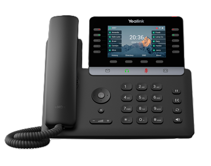 Yealink SIP-T74U IP Phone - 4.3" Color Display, 16 SIP Accounts, HD Voice, USB & PoE, Linux 6.1, TEE Encryption