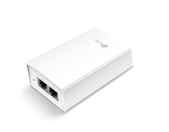 TP-Link POE4824G Omada 48V Passive PoE Injector Adapter – 24W Power, Gigabit Ethernet, Wall-Mountable Plastic Case