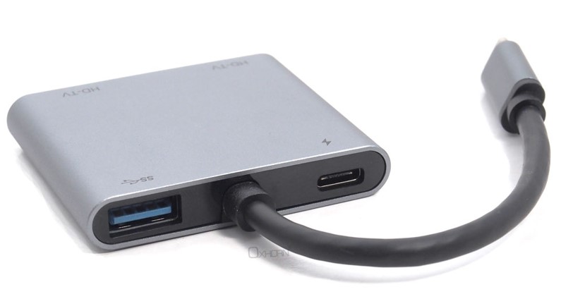Oxhorn 4-in-1 USB-C to Dual HDMI Adapter with USB 3.0 & 100W USB-C PD Charging Support 4K@30Hz for Windows/Mac/Chromebooks