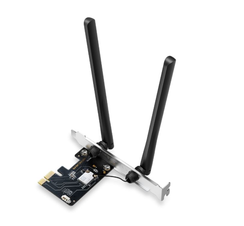 Mercusys MA86XE AXE5400 Tri-Band Wi-Fi 6E Bluetooth 5.2 PCIe Adapter – 2402Mbps @6GHz & 5GHz, 574Mbps @2.4GHz with WPA3 Security