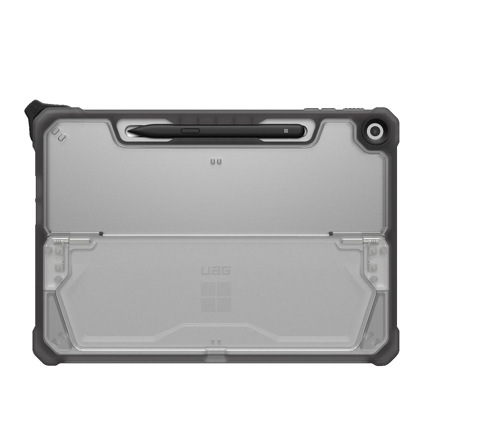 UAG Plyo Rugged Case for Microsoft Surface Pro 12 - Impact Resistant, Pen Holder, Kickstand - Ice/Ash