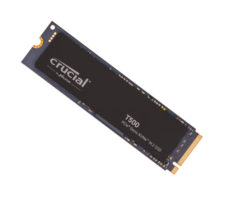Crucial T500 500GB PCIe Gen4 NVMe M.2 SSD - 7200MB/s Read, 5700MB/s Write, 300TBW Endurance, 5-Year Warranty, PS5 Compatible, Acronis Included