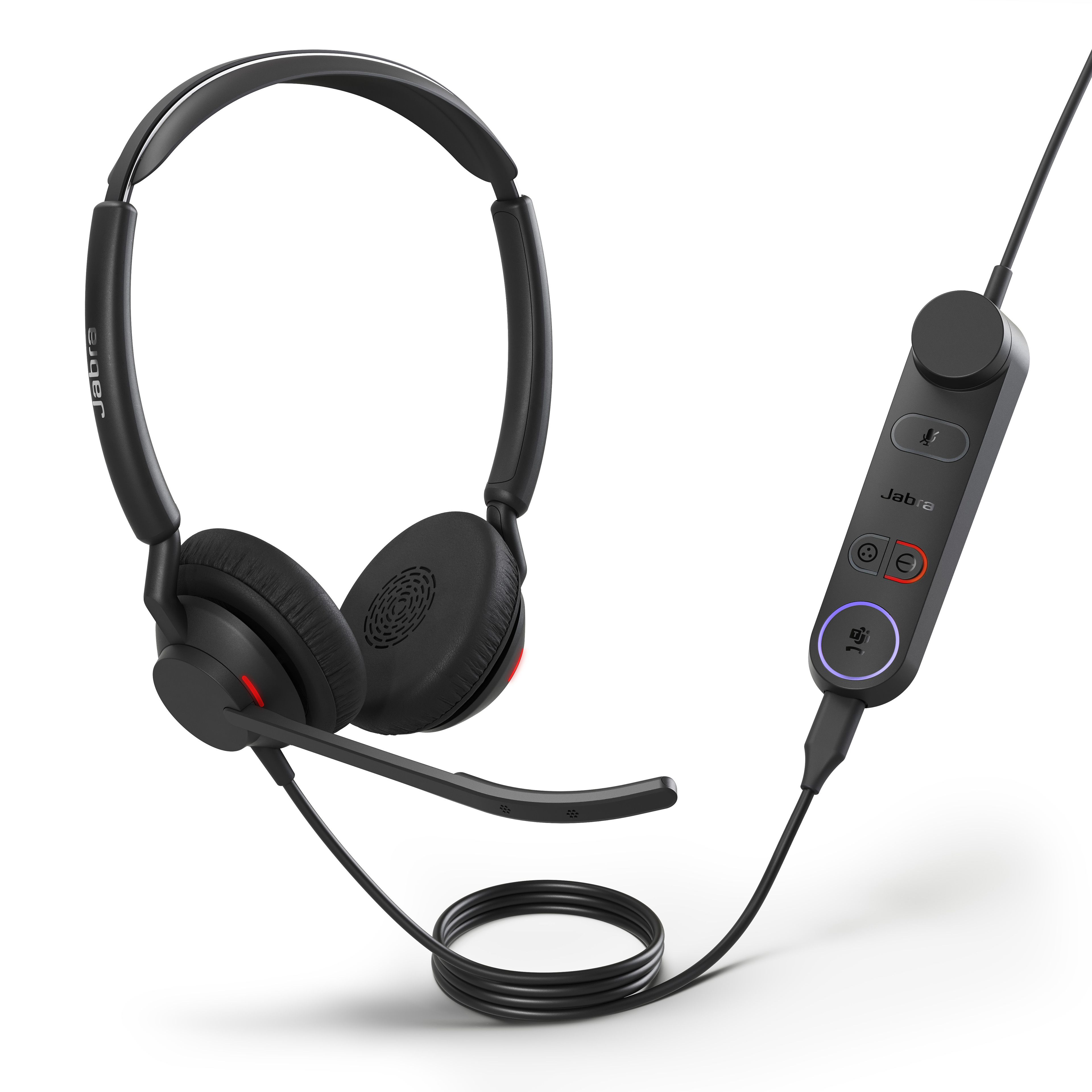 Jabra Engage 50 II Dual Teams Corded USB-C/A Headset – Ultra-Lightweight On-Ear Professional Call Center Headset with Noise Cancellation & Hearing Protection