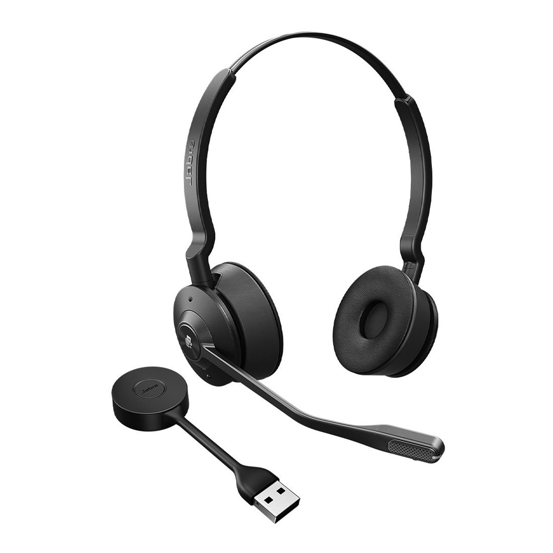 Jabra Engage 55 SE DECT Wireless Stereo Headset with 150m Range, Noise Cancelling Mic, Busylight & SafeTone™ Hearing Protection