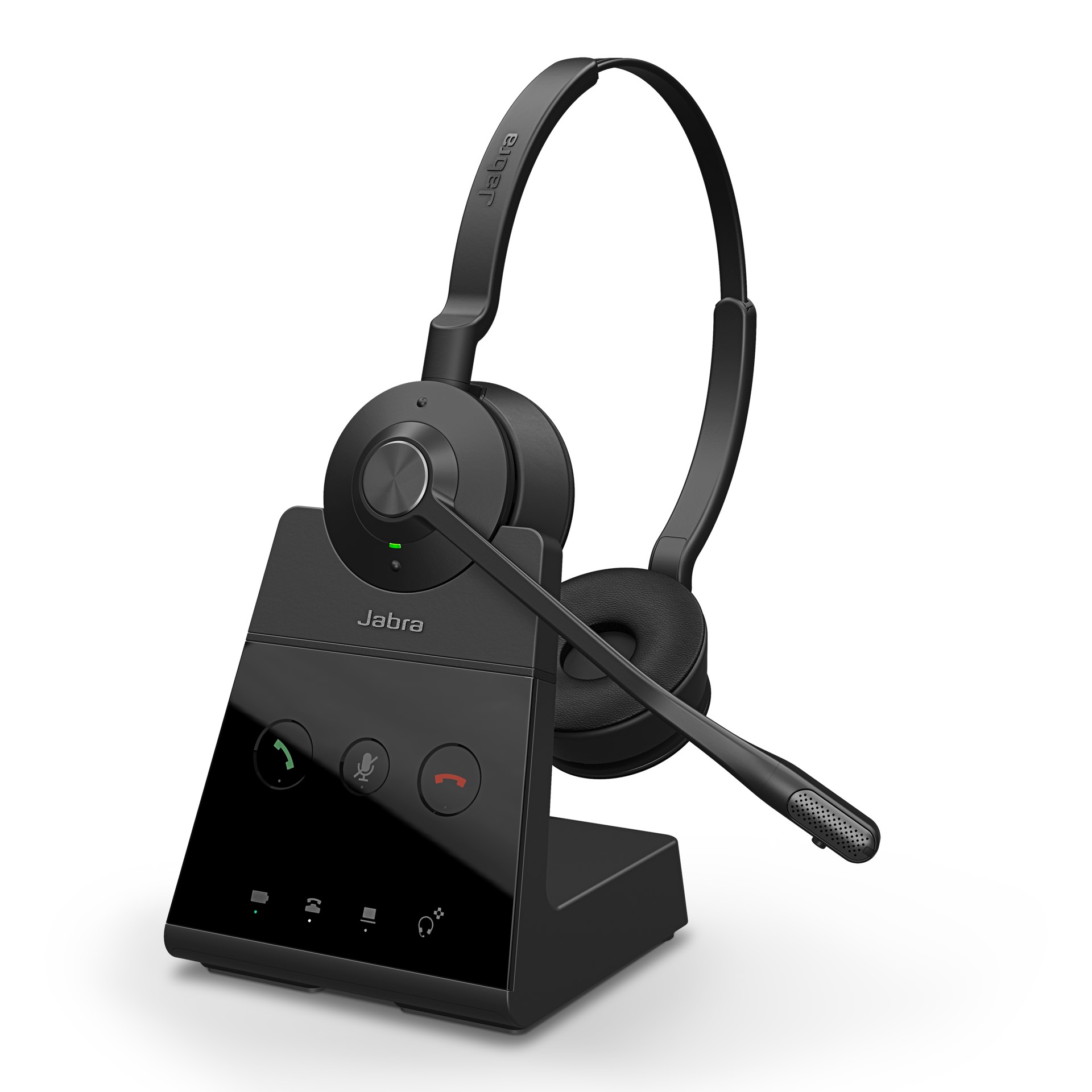 Jabra Engage 65 SE Stereo Wireless Headset - 150m DECT Range, 13hr Talk Time, Advanced Noise Cancellation, USB-C Wired Option