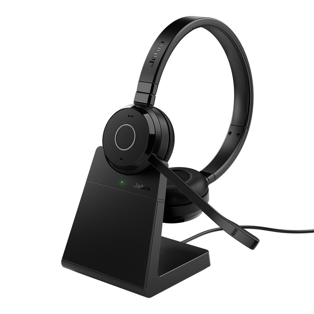 Jabra Evolve 65 TE Link390a UC Stereo Bluetooth Headset with 16-Hour Battery, 30m Range, Passive Noise Cancellation & Busy Light