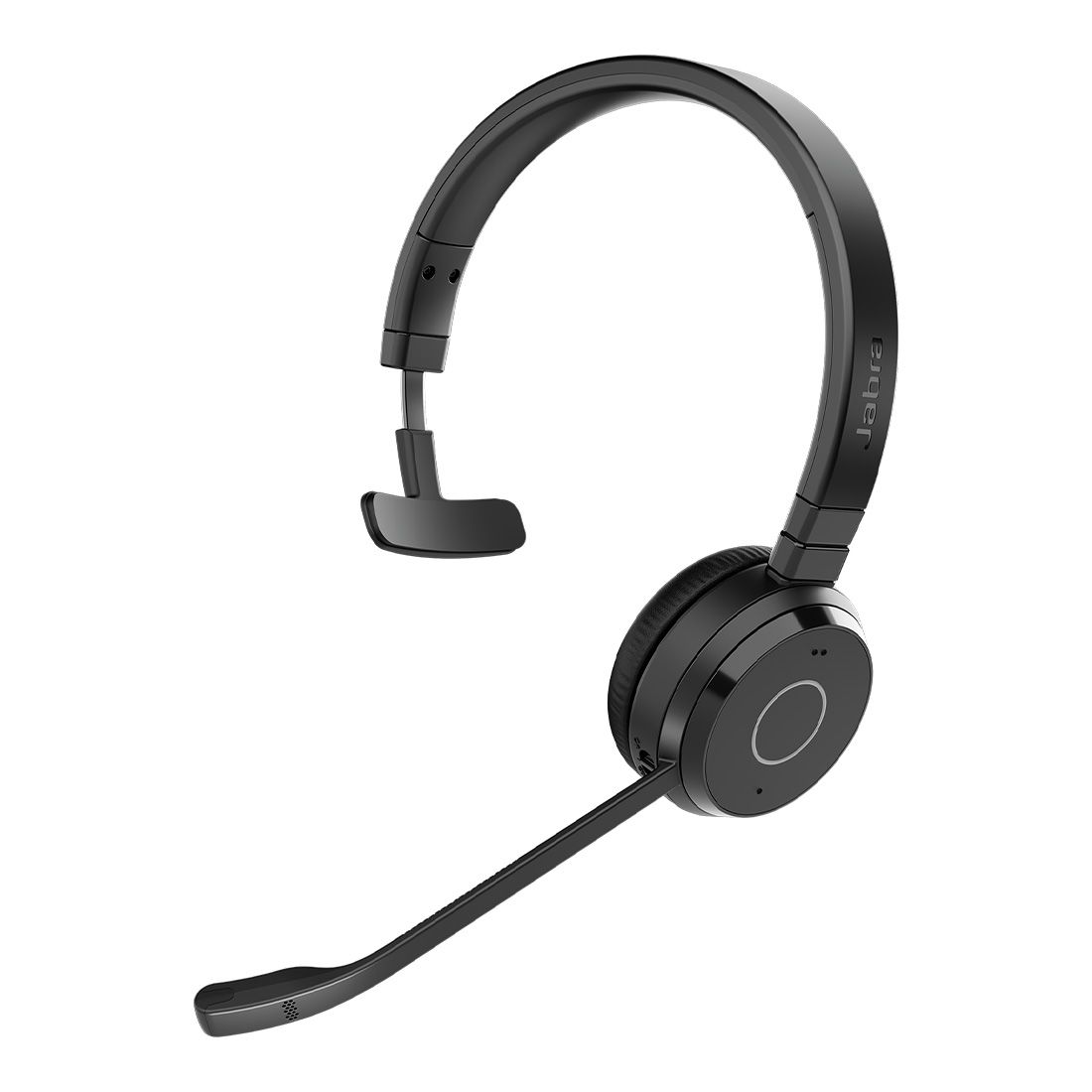 Jabra Evolve 65 TE Mono UC Bluetooth Headset with Link 390a Dongle, 16-Hour Battery, 30m Wireless Range, Passive Noise Cancellation & Busy Light