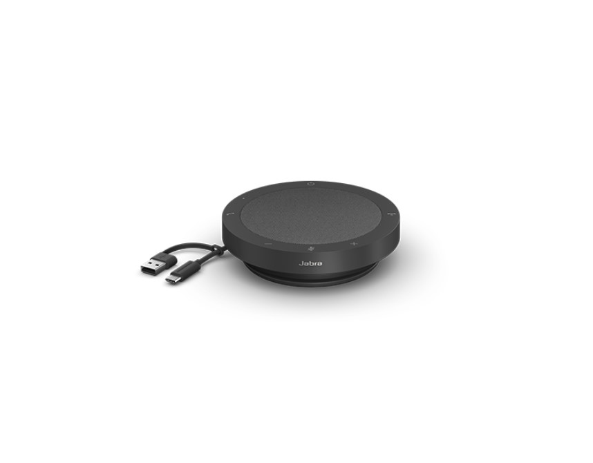 Jabra Speak2 40 MS USB Speakerphone with USB-A & USB-C, IP64 Dust and Water Resistant, Microsoft Teams Certified, Portable Conference Speaker