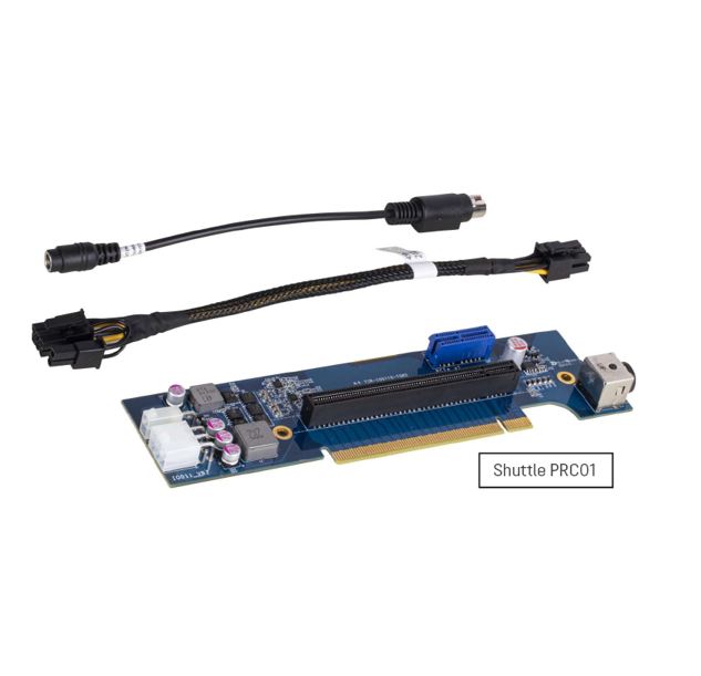 Shuttle PRC01 Expansion Kit for XPC Slim XH510G2 & XH610G2 – PCIe Riser with 6+2 Pin GPU Power Connector for Enhanced Graphics Card Support