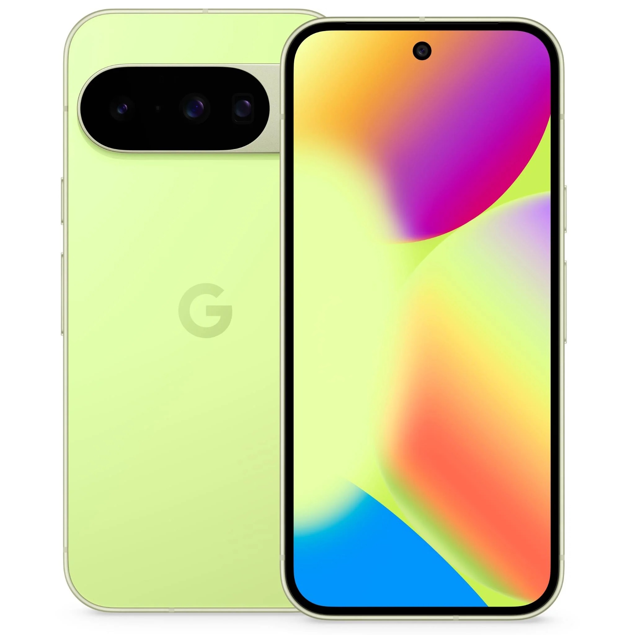 Google Pixel 10 5G 128GB Lemongrass Smartphone - 6.3" OLED 120Hz Display, 12GB RAM, Triple Camera 48MP+13MP+10.8MP, 4970mAh Battery, Dual eSIM, IP68
