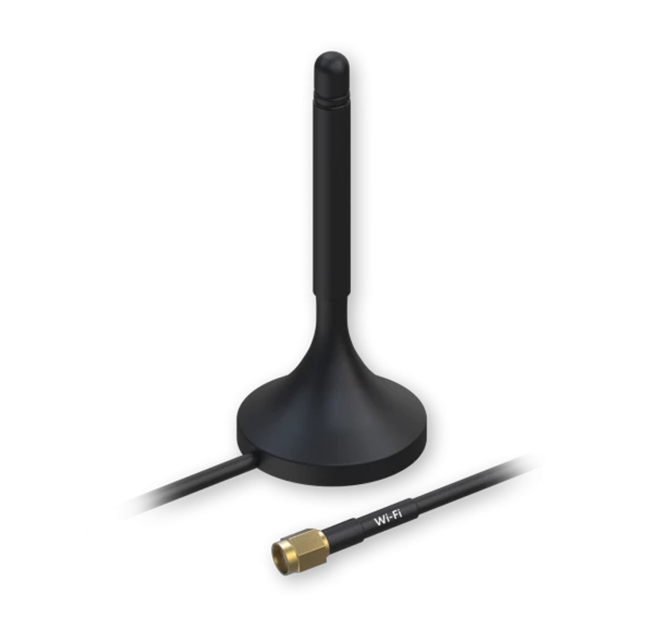 Teltonika PR1KRF30 WiFi Magnetic SMA Antenna 2.4GHz 3.0 dBi Gain 1.5m RG174 Cable with RP-SMA Male Connector