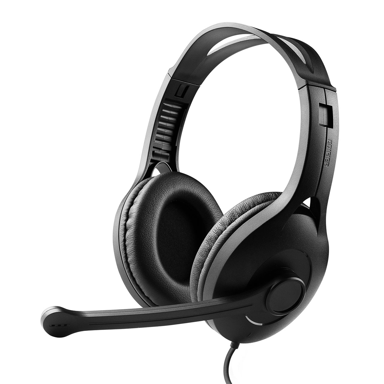 Edifier K800 USB Headset with 120° Rotating Noise-Cancelling Mic & Leather Padded Ear Cups