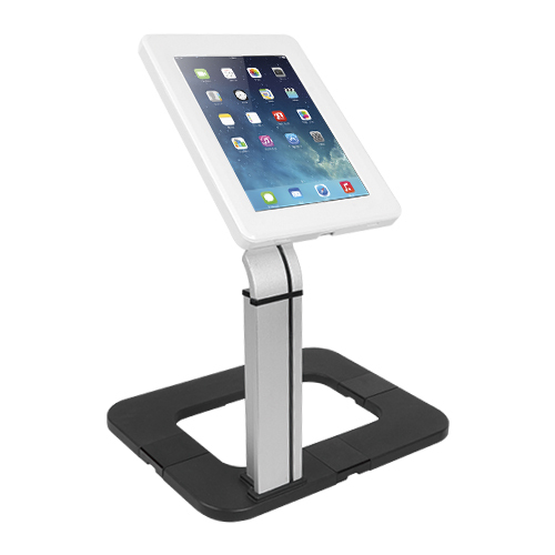 Brateck Anti-theft Countertop Tablet Kiosk Stand with Aluminum Base Fit for 9.7-10.1 Inch Tablets, 90° Rotation & Lockable Security