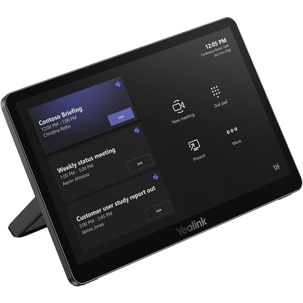 Yealink MTouch Plus 11.6-Inch 1080P Touch Panel with Anti-Glare IPS Display, Multi-Screen Control & Wireless Sharing for Meeting Rooms