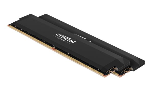 Crucial Pro 64GB (2x32GB) DDR5-6000 UDIMM CL40 Black Heat Spreader High-Performance Gaming Memory with Intel XMP & AMD EXPO Support