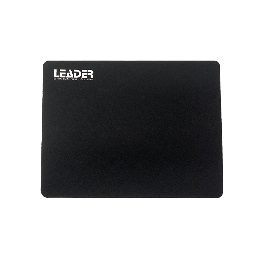Leader Mouse Mat Black - Rigid and Slightly Pliable Surface, 240x182mm, Durable Gaming and Office Mouse Pad