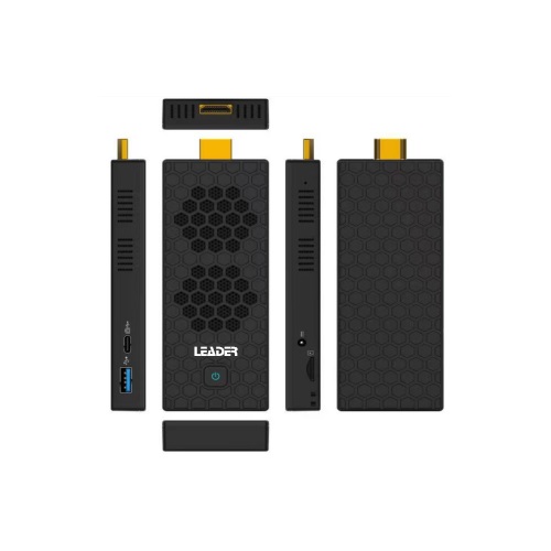 Leader PC Stick SC8-PRO Mini PC with Intel Celeron N4020, 4GB LPDDR4 RAM, 128GB Storage, Wi-Fi AC, Bluetooth 5.1, HDMI & USB-C, Windows 11 Pro
