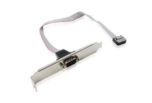 Leader Server Generic DB9 Serial Header Cable with Bracket - 30cm Durable Connector Cable