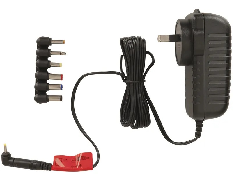 Leader Universal 12V 2.5A AC Adapter MP3490 with 7 Interchangeable DC Tips for SC Series and More