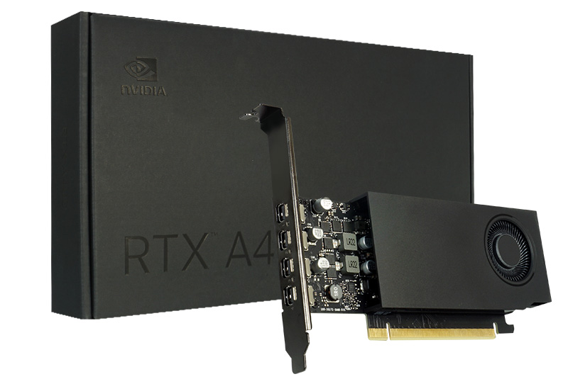 Leadtek NVIDIA RTX A400 4GB GDDR6 Professional Workstation GPU with PCIe 4.0 x8 and Quad miniDP 1.4a Outputs