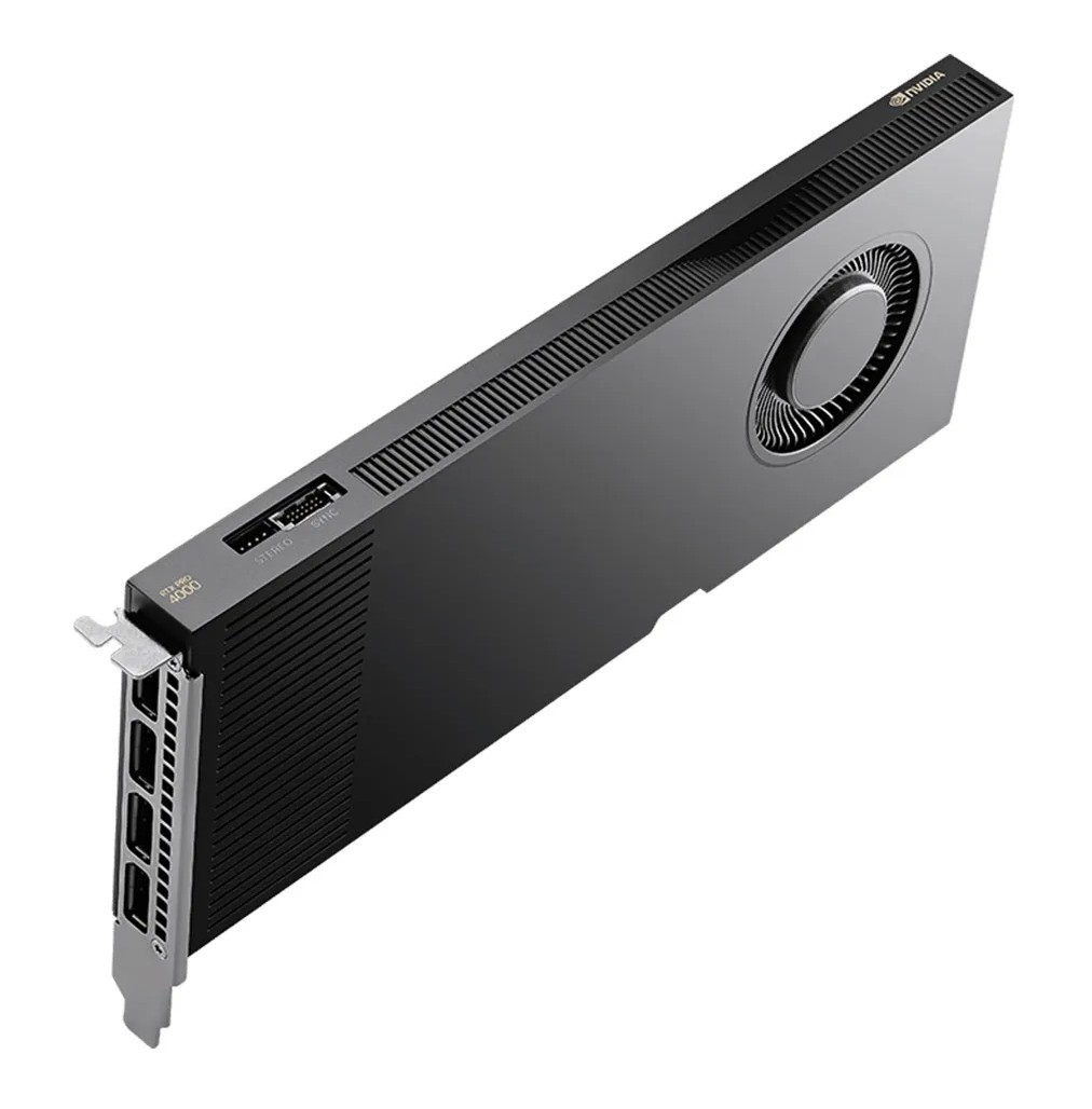 Leadtek NVIDIA RTX PRO 4000 Blackwell 24GB GDDR7 ECC Workstation GPU with 8960 CUDA Cores and PCIe Gen5 Support