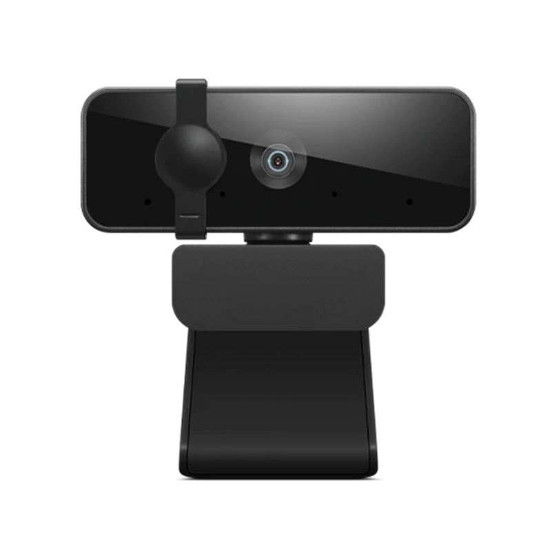 LENOVO Essential FHD Webcam 1080P Full HD USB Webcam with Dual Stereo Microphones, Privacy Shutter, 1.8m Cable & Tripod Support