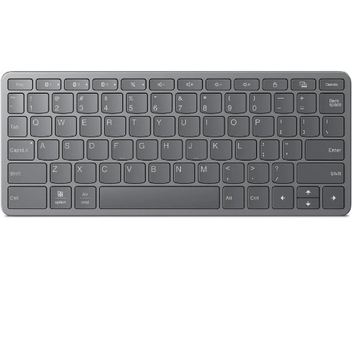 Lenovo Multi-Device Wireless Keyboard - (ZG38C05811), Connect upto 3 devices,Convenient and comfort typing,Flexible connectivity, 1 Year Warranty