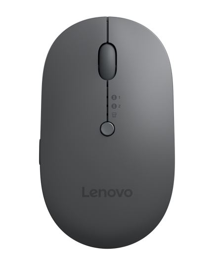 Lenovo Multi-Device Wireless Mouse X9 Edition - Ambidextrous Bluetooth & USB-C Optical 2400 DPI, Qi Wireless Charging, AI Programmable Button for Windows 10/11
