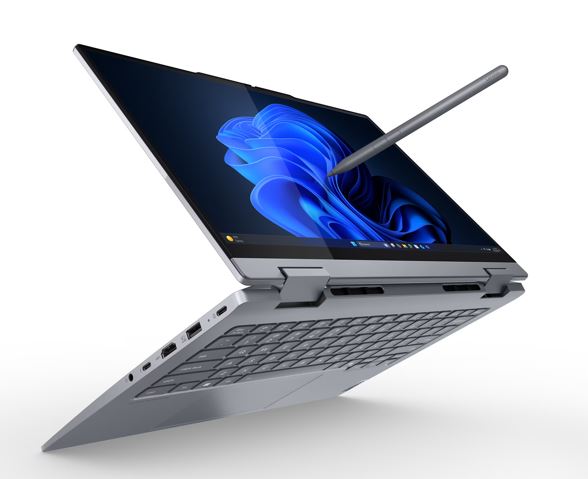 Lenovo ThinkBook 14 Yoga G5 14" Touchscreen Laptop - Intel Core Ultra 7 255U, 32GB DDR5-5600 RAM, 512GB PCIe 4.0 SSD, Windows 11 Pro, Thunderbolt 4, Fingerprint Reader