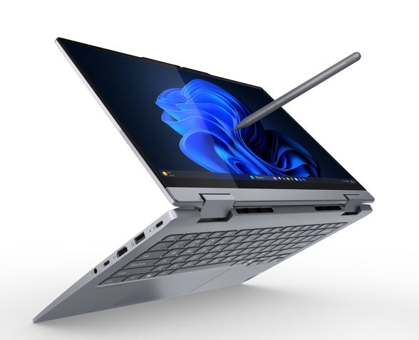 Lenovo ThinkBook 14 Yoga G5 - 14" WUXGA Touchscreen Laptop, Intel Core Ultra 5 225U, 32GB DDR5-5600, 512GB PCIe 4.0 SSD, Windows 11 Pro, Thunderbolt 4, Fingerprint Reader