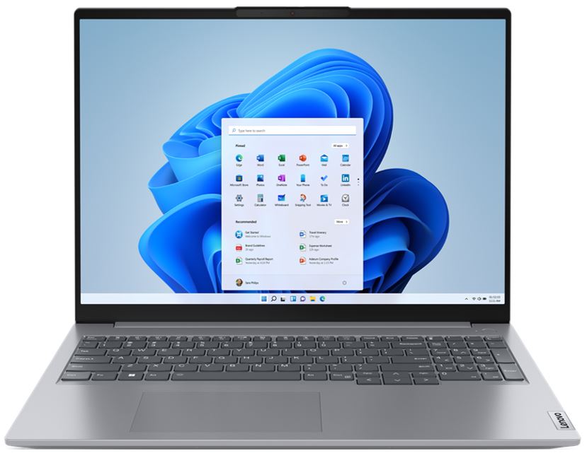 Lenovo ThinkBook 16 G6 16" WUXGA Laptop Intel i7-1355U 16GB DDR5-5200 512GB PCIe 4.0 SSD Windows 11 Pro Iris Xe Graphics Wi-Fi 6E Thunderbolt 4 Fingerprint Backlit Keyboard