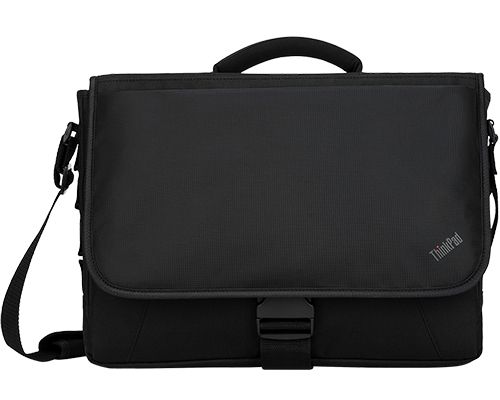 LENOVO ThinkPad 15.6" Essential Messenger Carry Case Bag – Adjustable Padded Strap, Water-Repellent Nylon, Fits Laptops Up to 16"