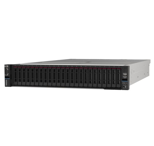 Lenovo ThinkSystem SR665 V3 2U 2-Socket Server with AMD EPYC 9124 16-Core 2.6-2.7GHz 200W, 16GB DDR5, RAID 5350-8i PCIe 12Gb Adapter