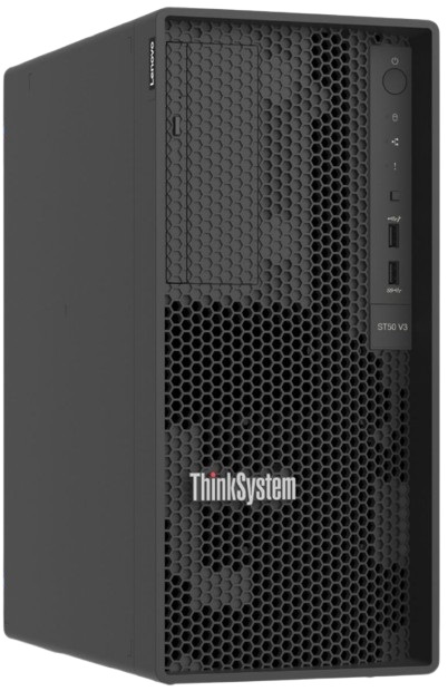 Lenovo ThinkSystem ST50 V3 Tower Server with Intel Xeon E-2478 8-Core 2.8GHz, 16GB DDR5 RAM, 500W PSU, LGA 1700 Socket, PCIe Gen5