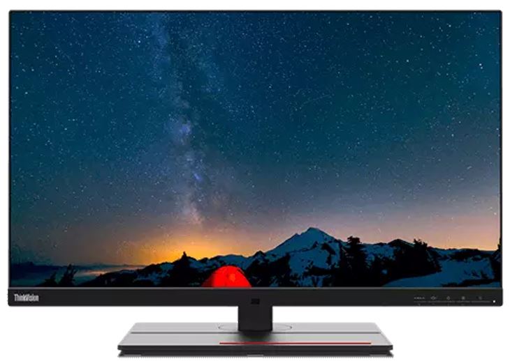 LENOVO ThinkVision P27u-20 27-inch 4K UHD IPS Professional Monitor - 60Hz, 10-bit Color, Thunderbolt 4, USB-C, HDMI, DP, RJ45, Adjustable Ergonomic Stand, 3-Year Warranty