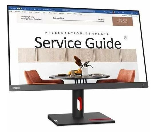 Lenovo ThinkVision S24i-30 23.8" Full HD 100Hz IPS Monitor | 4ms Response, HDMI VGA, Tilt, VESA Mount, 3-Year Warranty