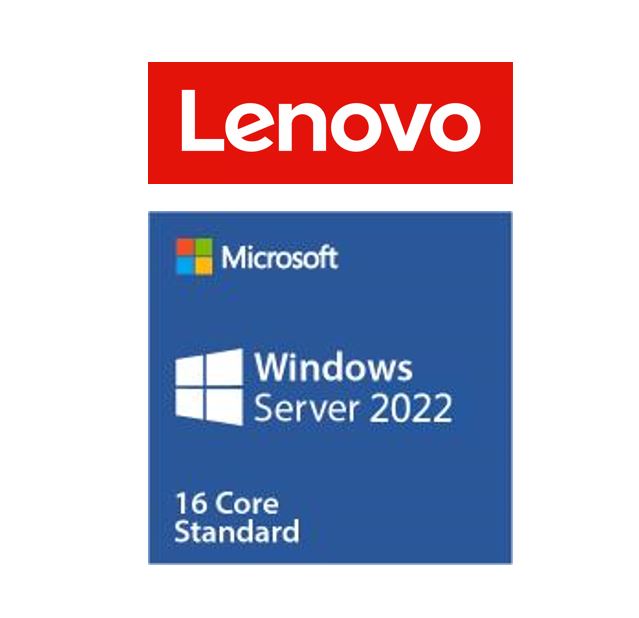Lenovo Windows Server 2022 Standard ROK (16 Core) MultiLanguage License for ThinkSystem & ThinkServer Servers