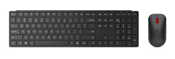Lenovo Wireless Multi-Mode Pro Keyboard & Mouse Combo Full-Size USB-A Bluetooth 5.3 3-Zone DPI US English 3-Year Warranty