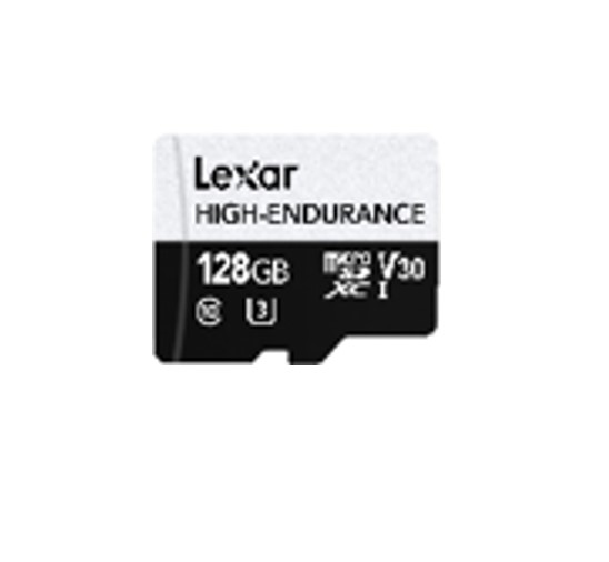 Lexar 128GB High-Endurance microSDXC UHS-I Card - Class 10, U3, V30, Up to 100MB/s Read, Durable for Dash Cams & Surveillance