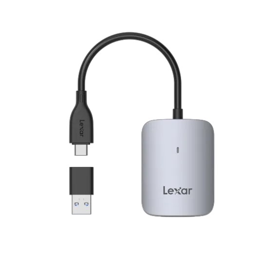 Lexar CFexpress Type A USB-C Reader with Built-in USB-C Cable and 900MB/s Transfer Speeds, Durable Metal Housing, Compatible with USB 3.2 Gen 2 Ports