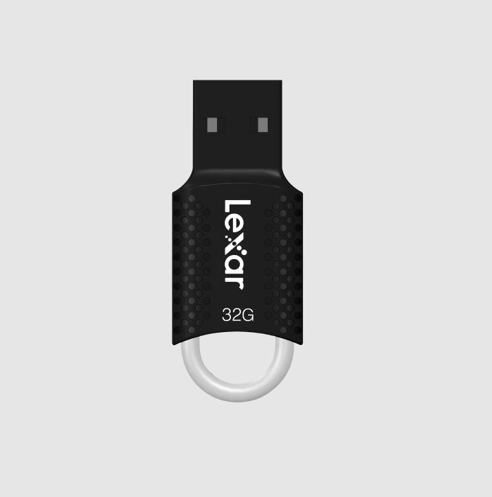 Lexar JumpDrive V40 32GB USB 2.0 Flash Drive Portable Plug-and-Play Storage for PC and Mac