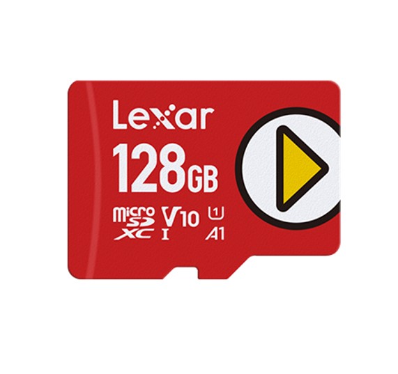 Lexar PLAY 128GB microSDXC UHS-I Card Class 10 U3 V30 A2 - Up to 205MB/s Read & 140MB/s Write, Ideal for 4K Video & Gaming