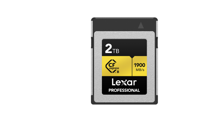 Lexar Professional CFexpress Type B GOLD Series 2TB - High-Speed 1900MB/s Read, 1500MB/s Write, 1300MB/s Sustained Write for 8K RAW Video