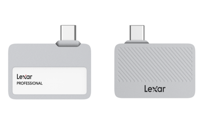 Lexar Professional Go Portable SSD SL400 1TB Silver - USB 3.2 Gen 2, Up to 1050MB/s Read & 1000MB/s Write, IP65 Dust & Water Resistant